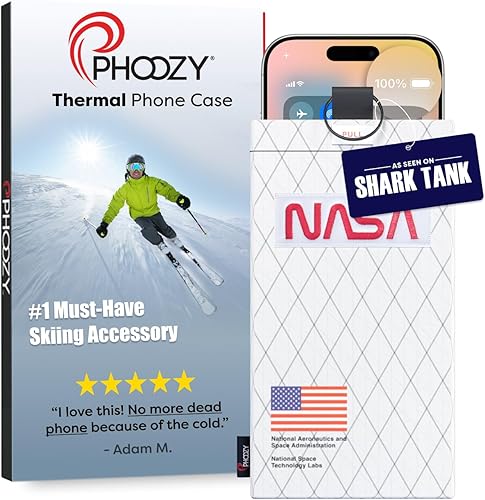 Miniatura 38 de PHOOZY Funda térmica Apollo II para teléfono con aislamiento para clima frío Extiende la duración de la batería 4 veces Accesorios de esquí