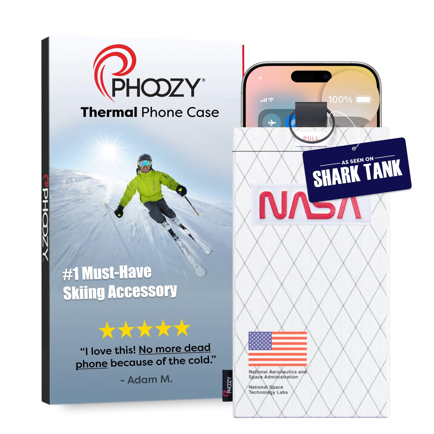 PHOOZY Apollo II Thermal Phone Case with NASA-Derived Technology - Extends Battery Life 4X in Cold Weather and Heat - Military Grade 8-Foot Drop