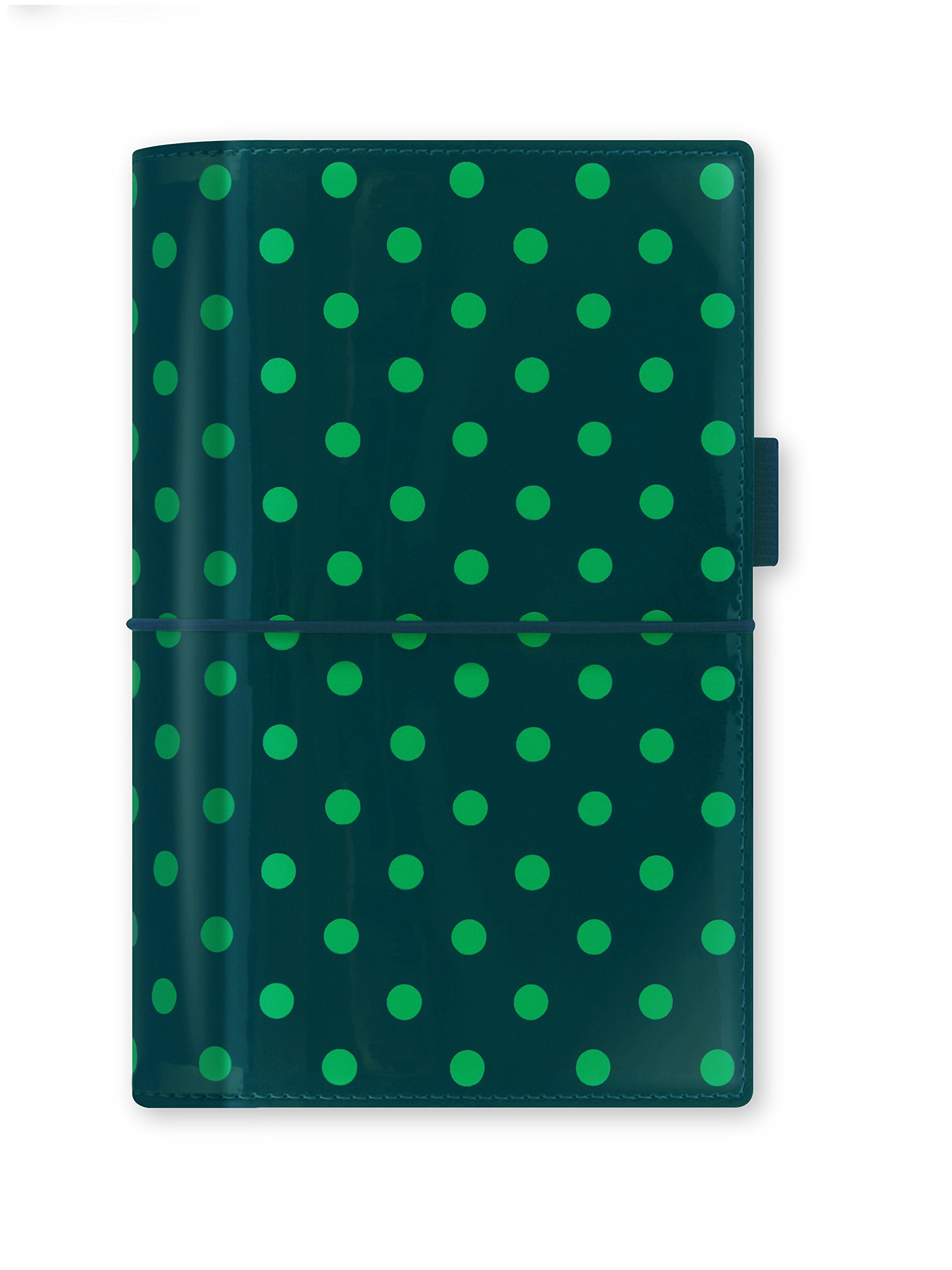 Filofax Domino Patent Personal Organiser - Green