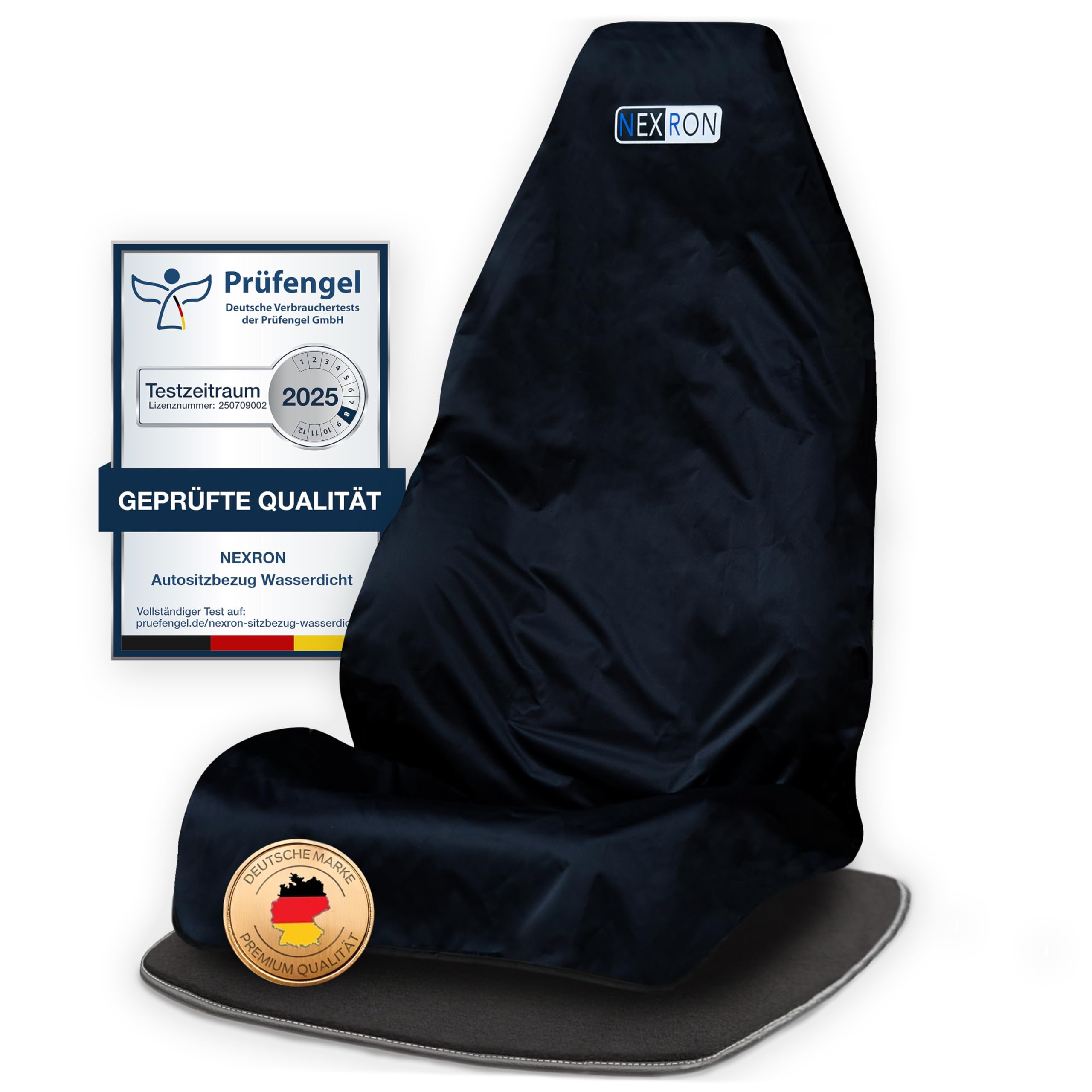 NEXRON® Autositzschoner – besonders bequemer Autositzbezug mit Premium Stoff (WASSERDICHT) – schützt die Sitze deines Autos in Sekundenschnelle