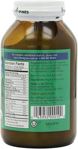 Miniatura 3 de Pines International Hierba de trigo en polvo, 10 onzas