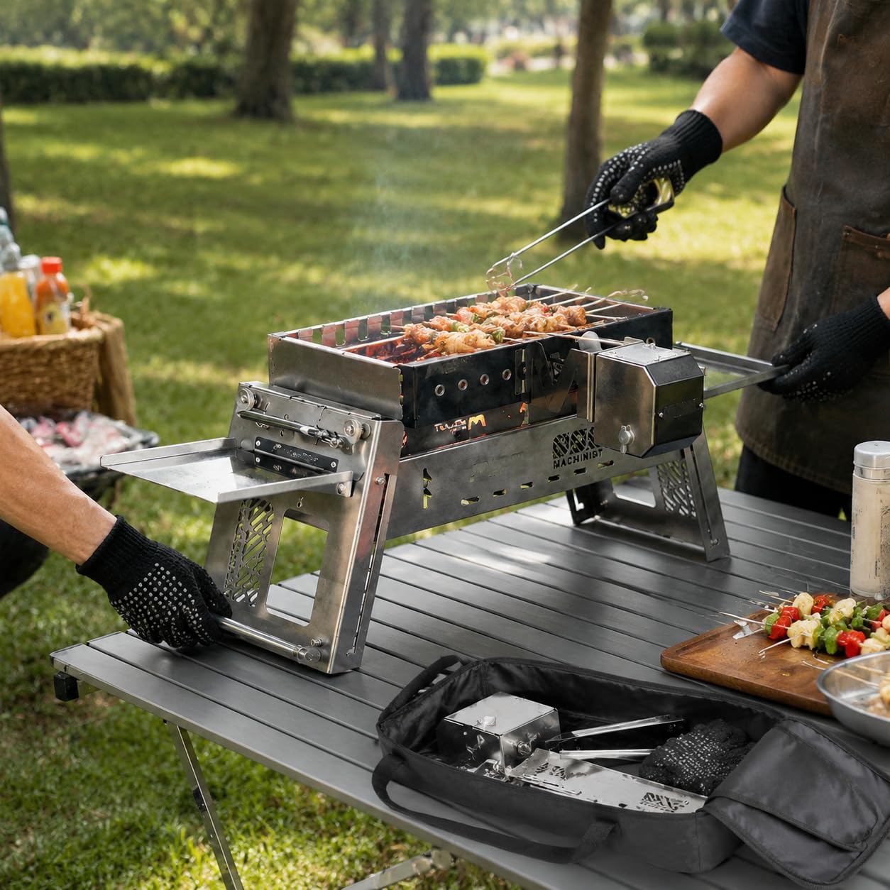 Barbecue à Charbon Pliable Portable