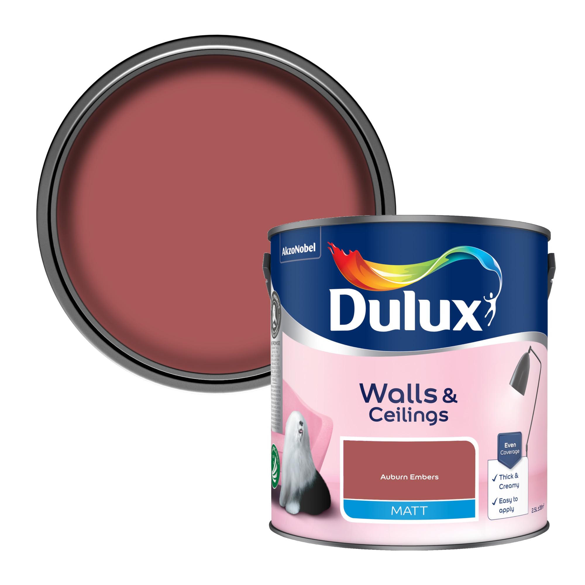 Dulux Matt Auburn Embers 2.5L