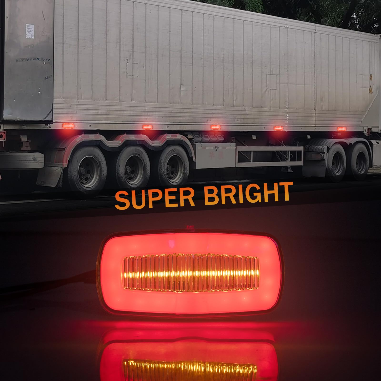 Amazon.co.jp: X-STYLE サイドマーカー LED 赤+黄 2色 12V 24V