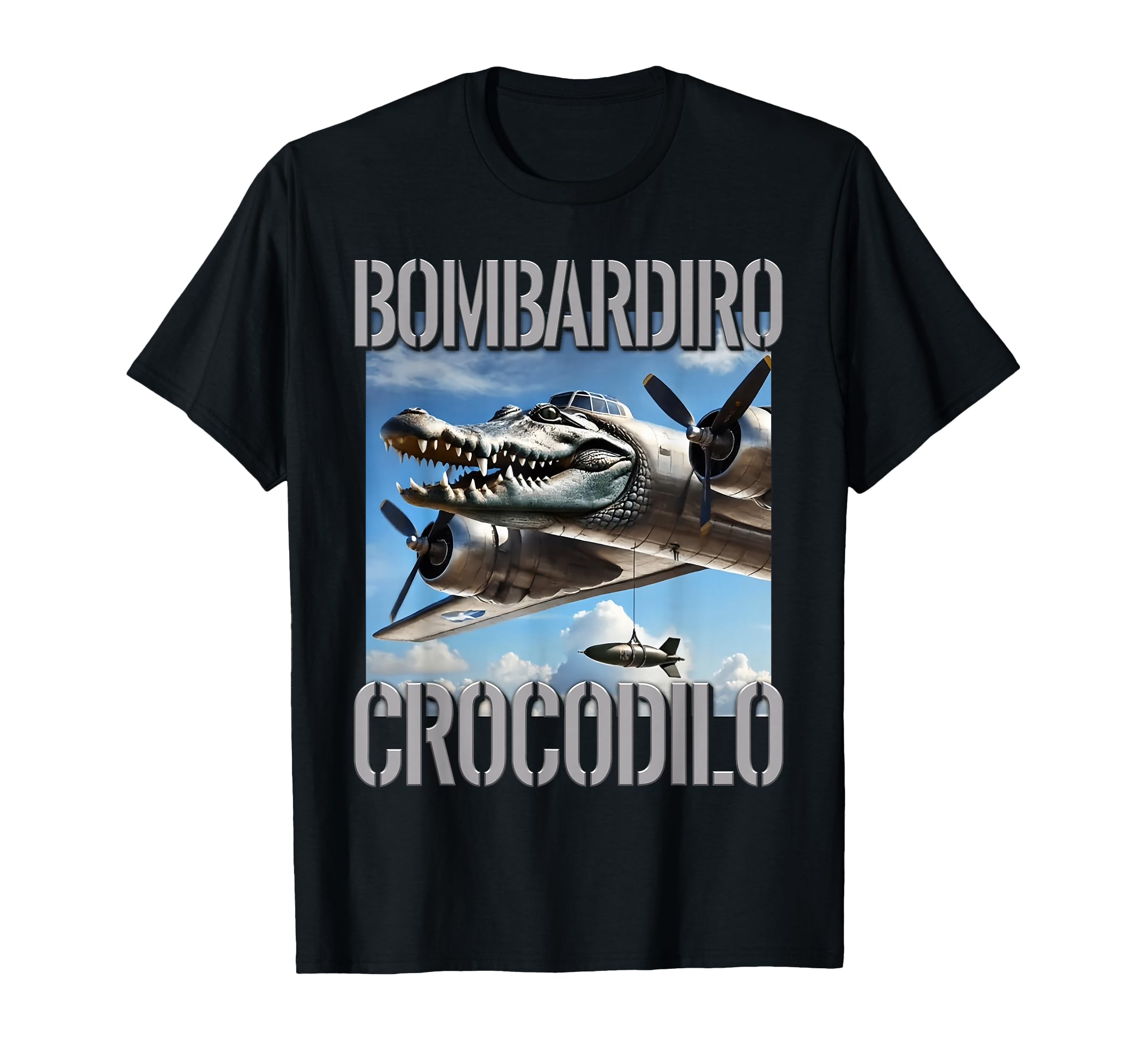 Kid Boy Trending Meme Brainrot Italian Bombardino Crocodilo T-Shirt