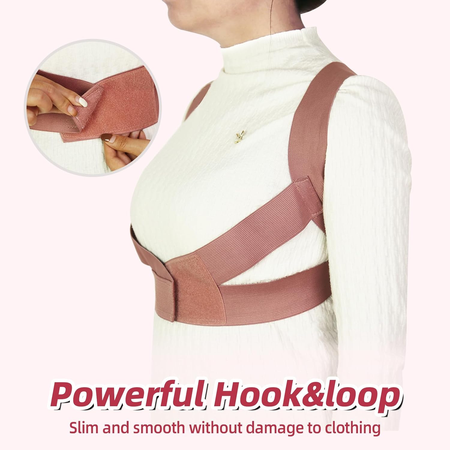 Posture Corrector for Women,Invisible Upper Back Brace for Improved Posture Pain Relief, Comfortable Hunchback Back Straightener Support for Slouching and Shoulder Pain (Small)