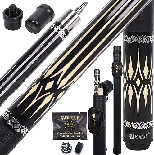 Miniatura 8 de Palo de taco de billar, palos de billar con estuche rígido, palo de billar profesional para taco de billar de 19.5/20/21 oz