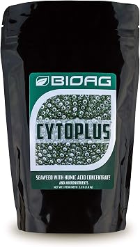 BIOAG CytoPlus Organic Humic Acid Plus Seaweed Extract, Essential Micronutrients, Dry Soil Amendment for All Plants, S B Co Cu Fe Mn Mo Zn 1 kg