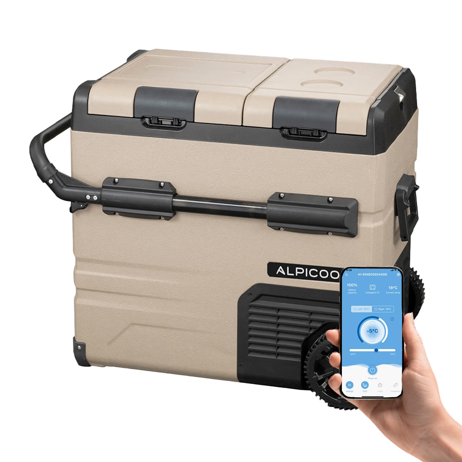 Kompressor Kühlbox BENY 55L 12/24V Auto Kühlschrank Dual Zone Elektrische K Hlbox Mit App 1366178