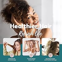 Vista 6 de Rellenos de calcetines para niñas, toalla de secado de pelo de microfibra con envoltura, toalla de pelo extra gruesa de 2 capas súper absorbente