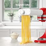 ANTREE Pasta Maker Attachment for KitchenAid Stand Mixers with Pasta Drying Rack & Cleaning Brush, 3-1 Set Includes Pasta Sheet Roller, Spaghetti Cutter, Fettuccine Cutter