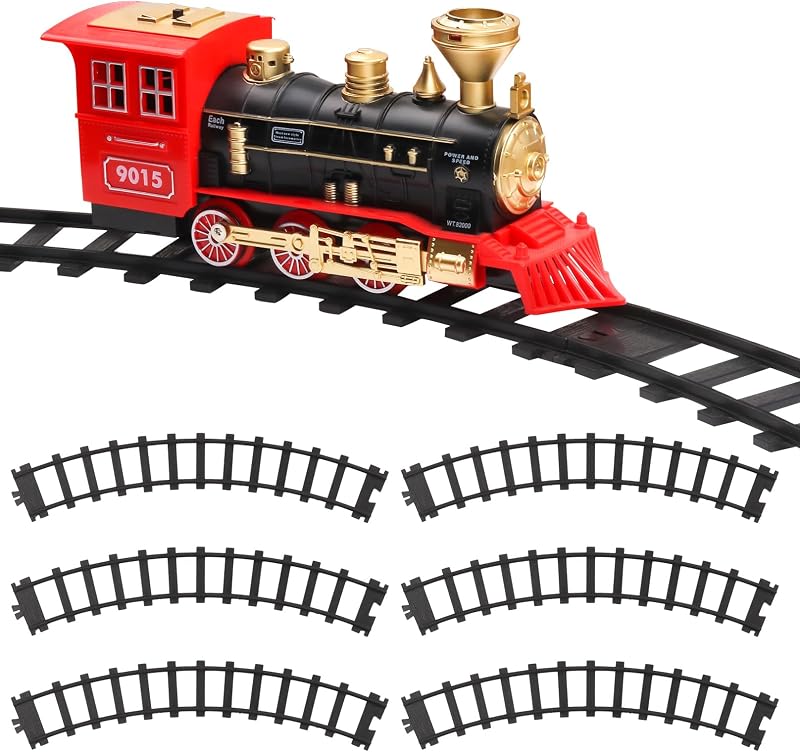 Hot Bee-accesorios de vías de tren, ancho de 6cm (2,36 pulgadas), construcción de ferrocarril, carril de juguete para trenes 9015