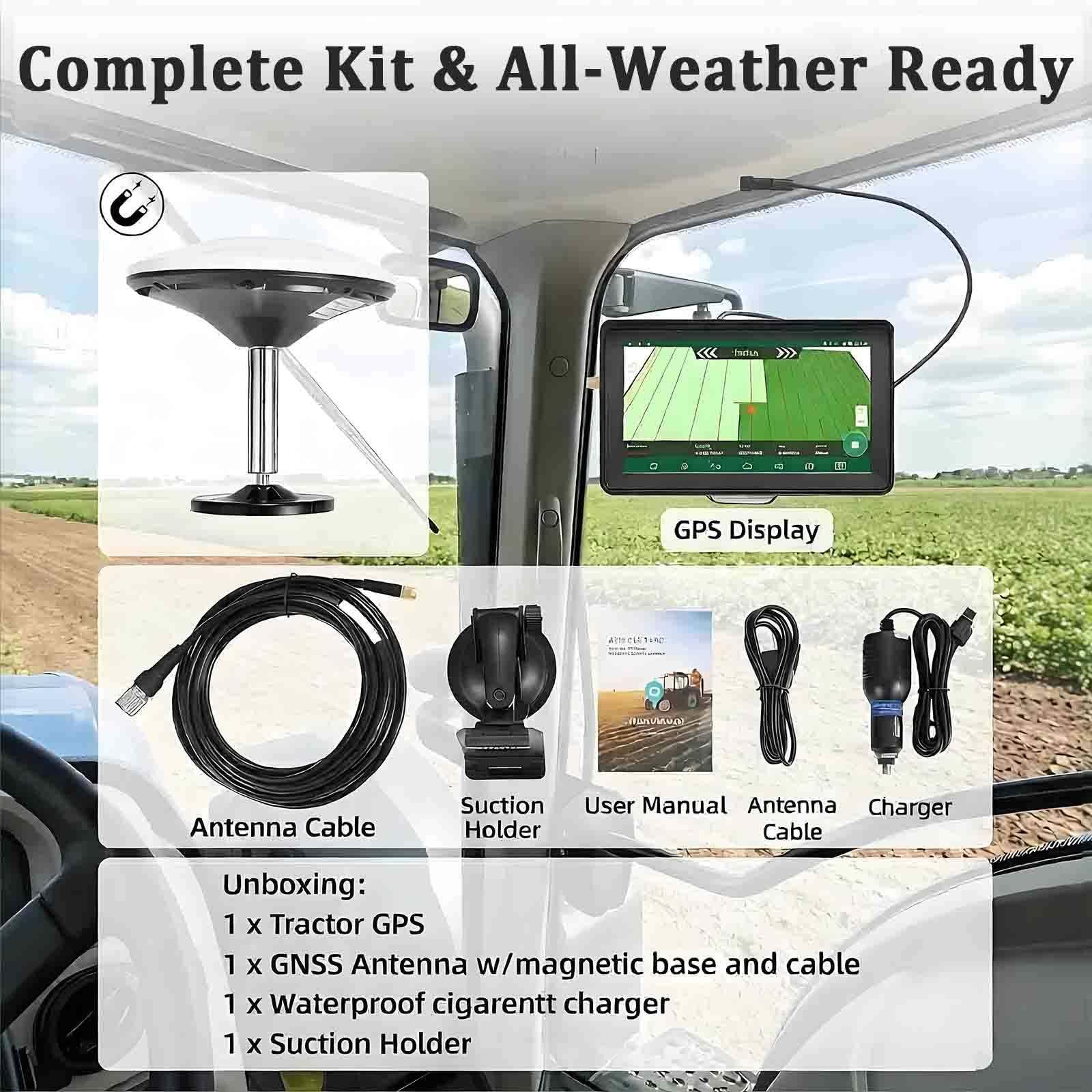 Guiado GPS para Tractor Agrícola 7/9 Pulgadas Navegador Gnss 9inch