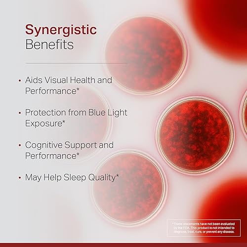 Miniatura 3 de Astaxantina luteína, zeaxantina, suplemento de apoyo para la salud ocular, fórmula antioxidante 2 en 1 con Lutemax y AstaReal, con aceite de oliva