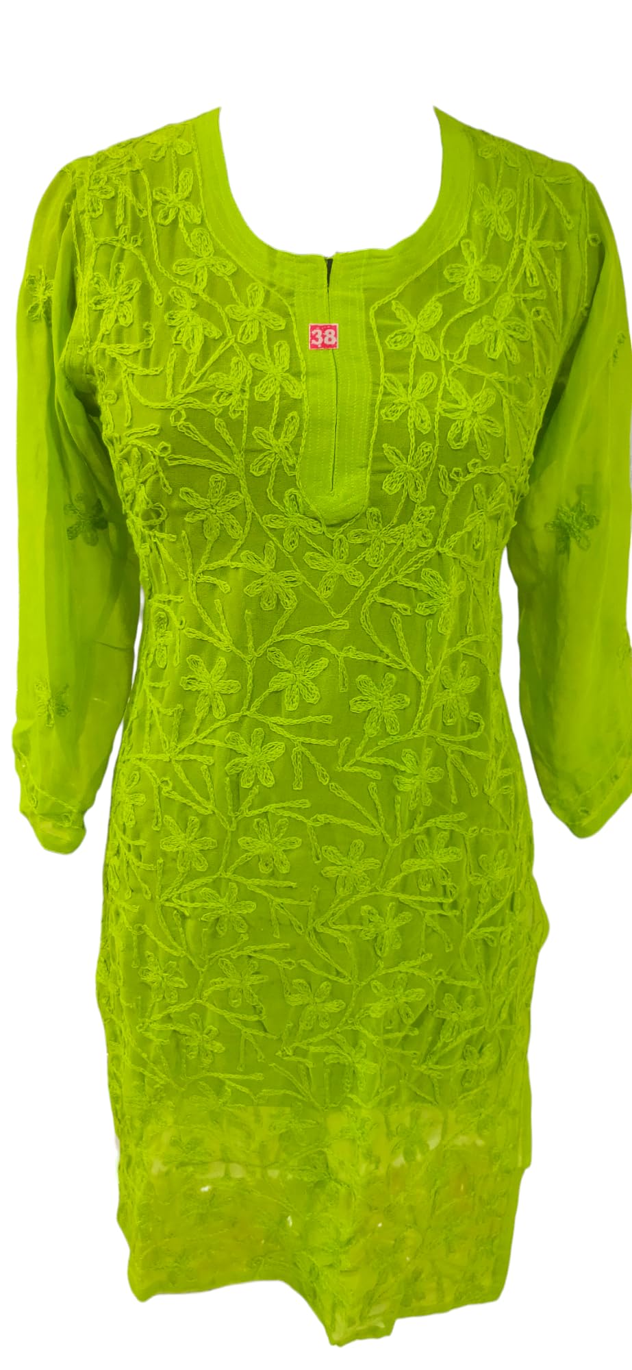 Lucknow Chikankari aari Work Kurti for Women-picture-44