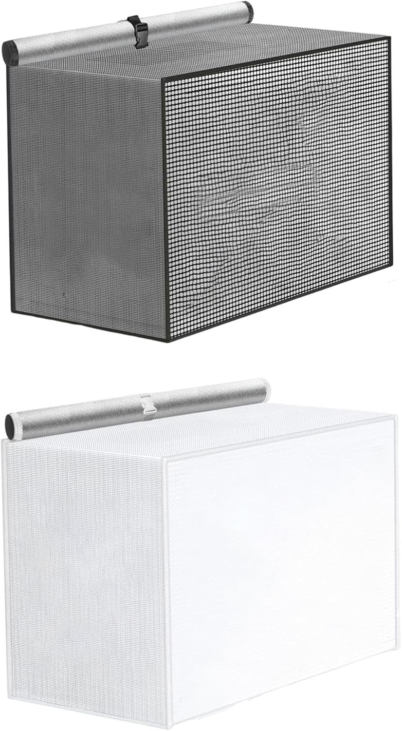 Outdoor Air Conditioner Cover for Outside Units Bedroom Universal Fabric Top Black Home & Garden
