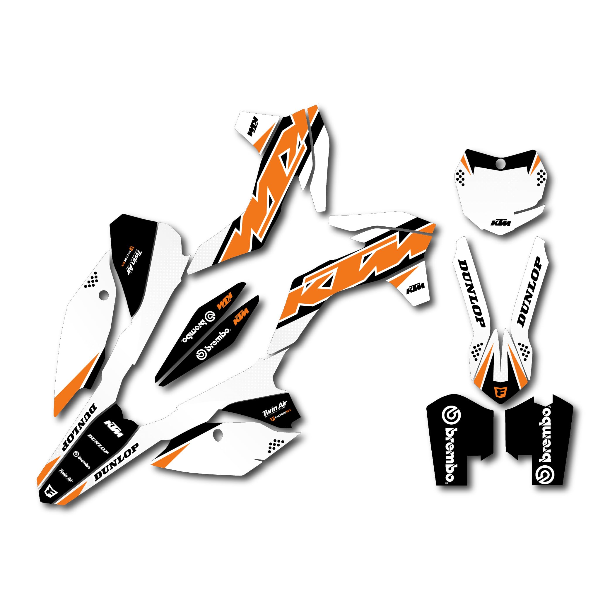 Orange Shift Graphics Kit fits KTM 13-15 SX SXF XC XCF 125 250 300 450