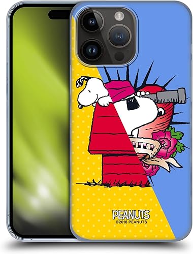 Head Case Designs Carcasa rígida con licencia oficial de Peanuts Snoopy Pirate Halfs and Laughs, compatible con Apple iPhone 15 Pro Max