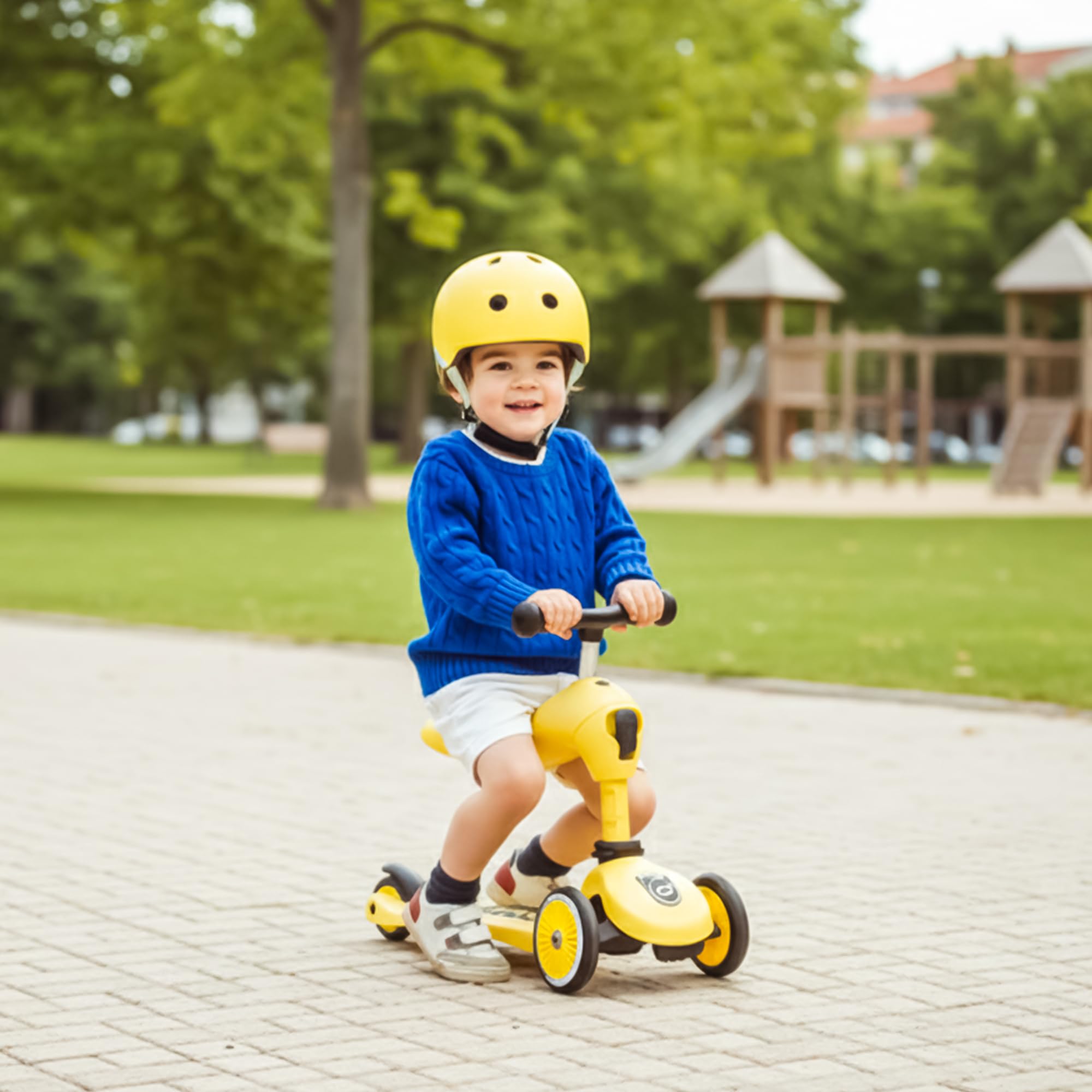 Personalizzato Scoot and Ride Highwaykick 1 Limone – 2-in-1 con seduta & regolabile in altezza – per bambini da 1 a 5 anni