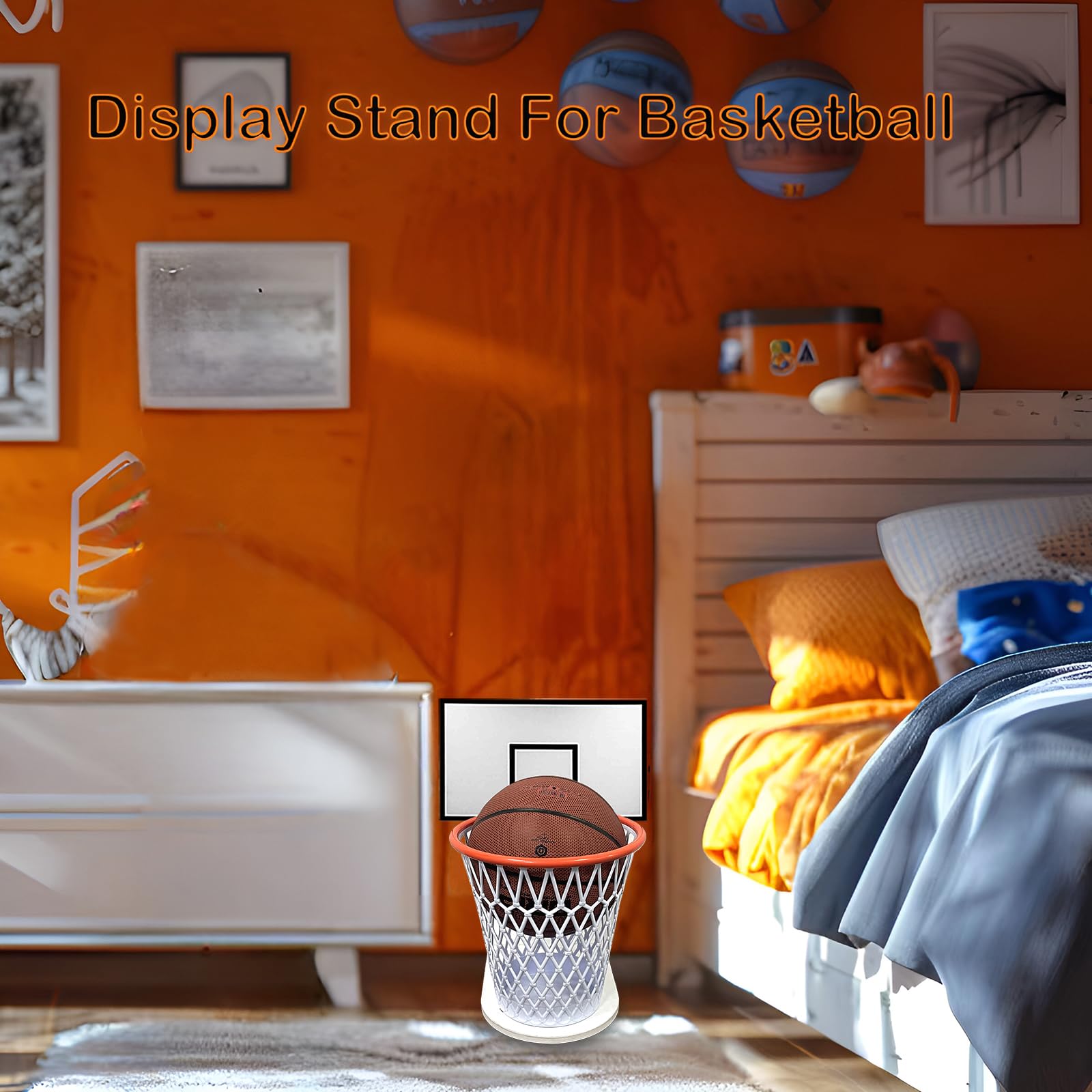 Cestini per la Carta,Cestino per Cameretta,Canestro Basket Pattumiera con Legno Tabellone,Cestini per la Carta per Casa,Camerette per Bambini,Camera da Letto,Ufficio,12L