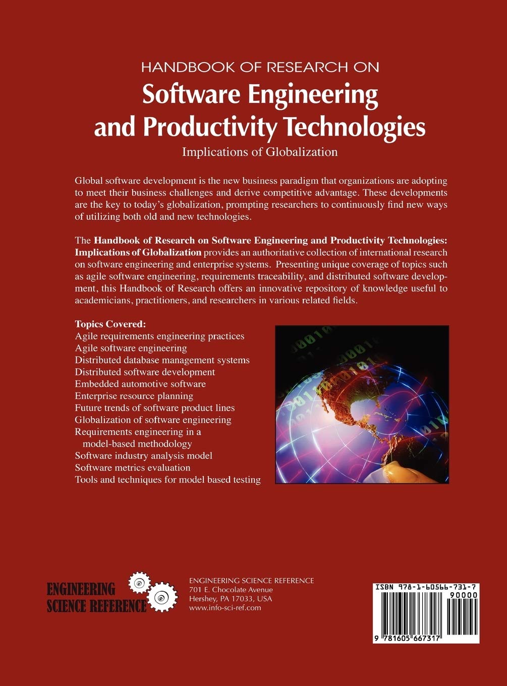 Handbook of Research on Software Engineering and Productivity Technologies: Implications of Globalization