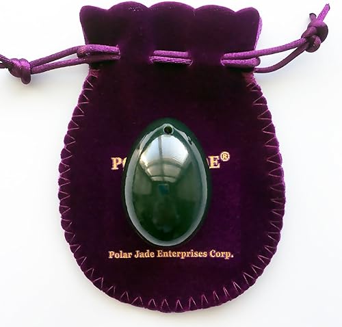 Miniatura 5 de Nephrite Jade Huevo Medio perforan con unwaxed cuerda y instrucciones para usuarios de todos los niveles para Yoni Masaje PC músculos trainiing o