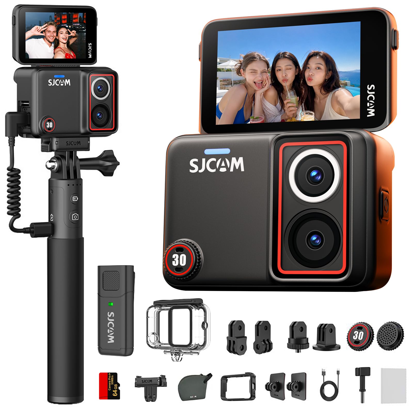 SJCAM SJ30 6K 64GB Action Camera for Vlogging with Mic