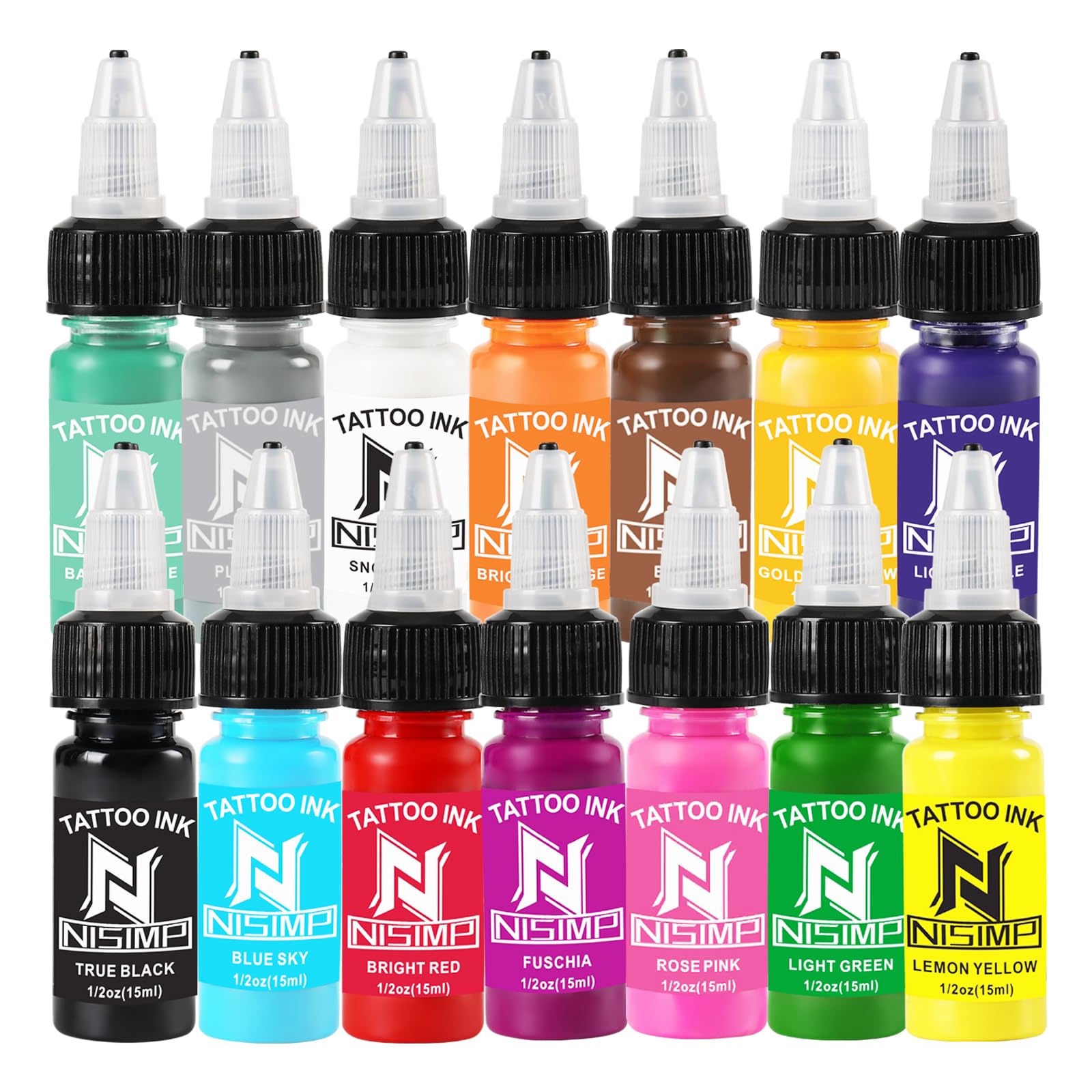 Amazon.com: NISIMP Tattoo Ink Set, 14 Colors Tattoo Inks Pigment