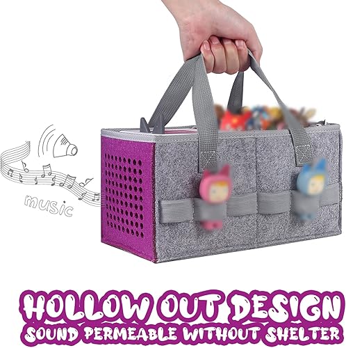 Miniatura 8 de Estuche de transporte para Tonies Starter Set y bolsa de almacenamiento para Toniebox Figurilla, juguete musical de fieltro bolsa plegable para