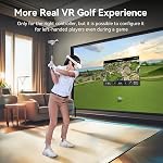 AMVR Realistic VR Golf Club Attachment Compatible with Meta/Oculus Q3S/Q3 , Adjustable Length , 80 Degree Keep Tracking , Non-Slip VR Handle Grip for Golf +(for Right Controller)