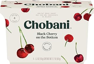 Chobani Greek Yogurt 0 Percent Black Cherry, 21.2 Ounce -- 6 per case.