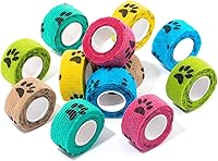 Vista 10 de WePet Envoltura para mascotas, vendaje autoadhesivo no tejido, gasa cohesiva de emergencia, para perros, gatos, caballos, pájaros, heridas