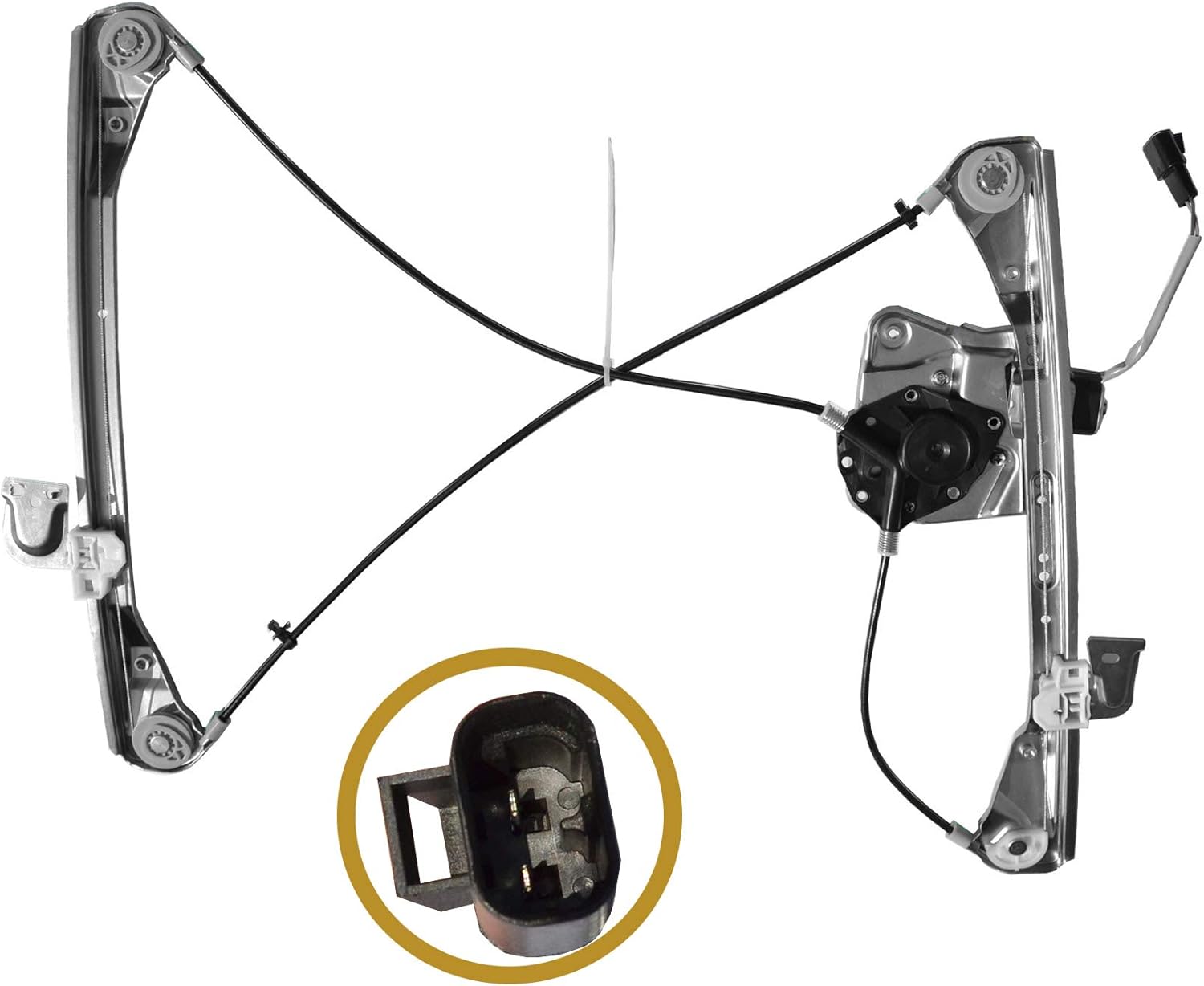 WIN2X New 1pc Front Driver (Left) Side Power Window