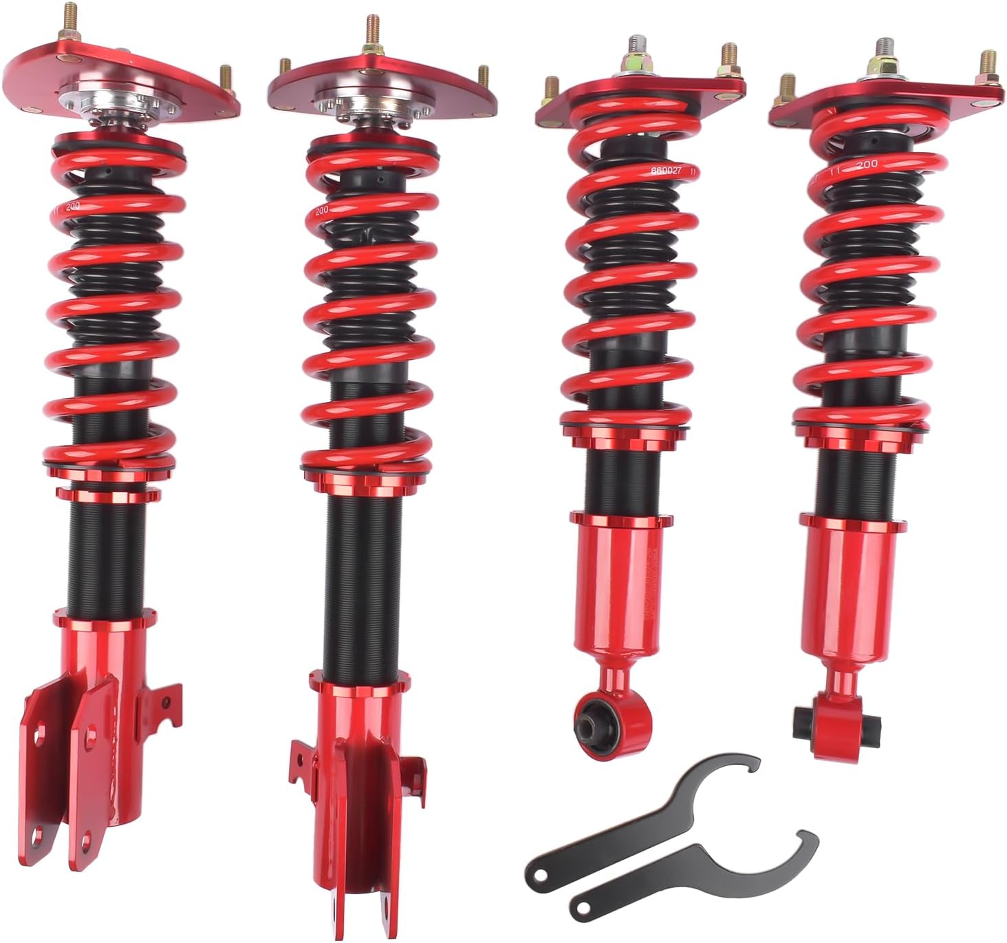GELUOXI Height Adjustable Coilover Suspension Shock Absorber Lowering Kit Replacement for 2008-2013 Subaru Impreza WRX STI Coilovers Springs Struts