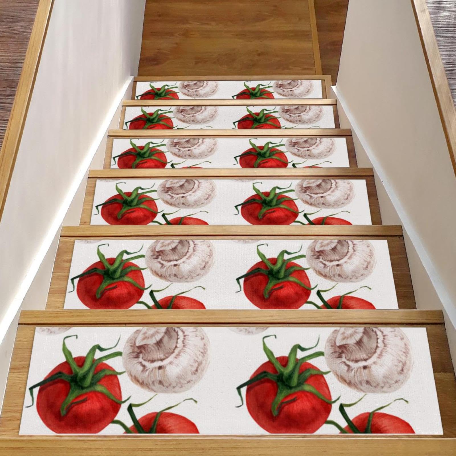 Peldaños Antideslizantes para Escaleras de Madera Alfombras de Corredor Interior Set de 15