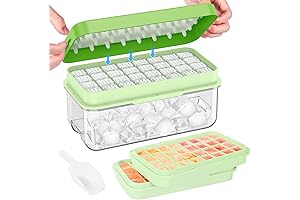 Moldes para hacer hielo | PHINOX - Fáceis de Usar, Congelam 64 Cubos