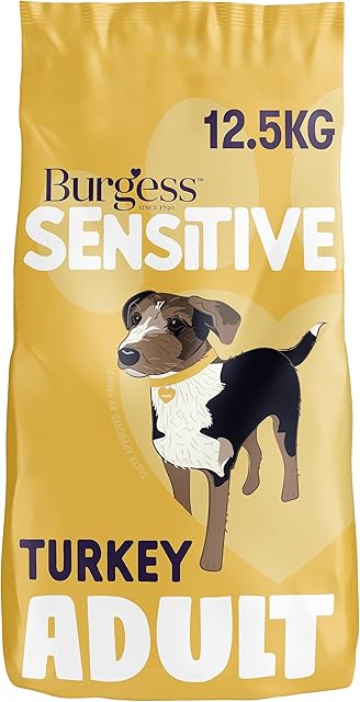 Burgess Sensitive Dry Dog Food Turkey, 12.5 kg