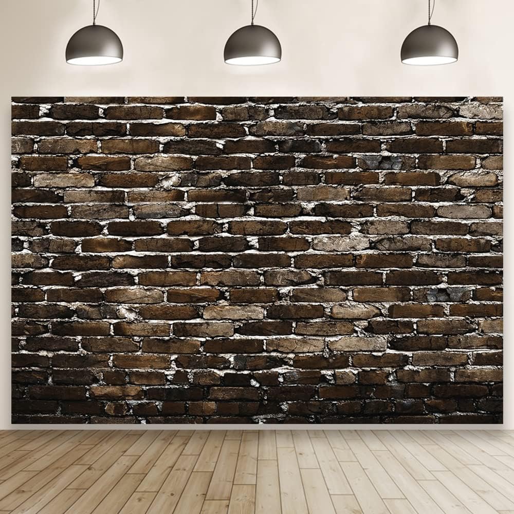 9X6Ft Red Brick Wall Backdrop Vintage Old Stone Brick Photography Backgroun - View #9