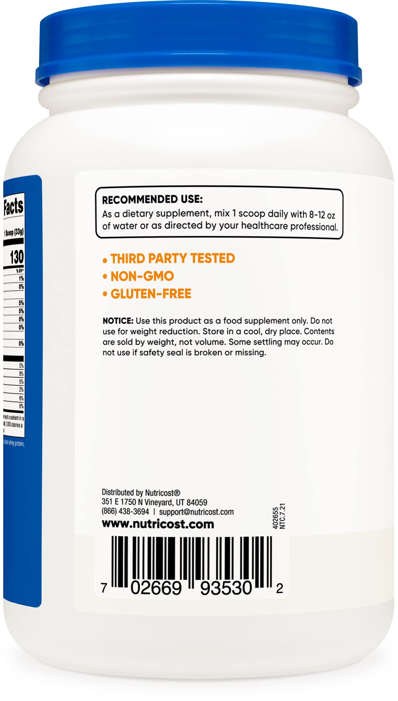 Nutricost GrassFed Whey Protein Isolate (Unflavored)...B0756Q6KPF