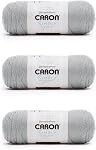 Caron Simply Soft Black Yarn - 3 Pack of 170g/6oz - Acrylic - 4 Medium (Worsted) - 315 Yards - Knitting/Crochet