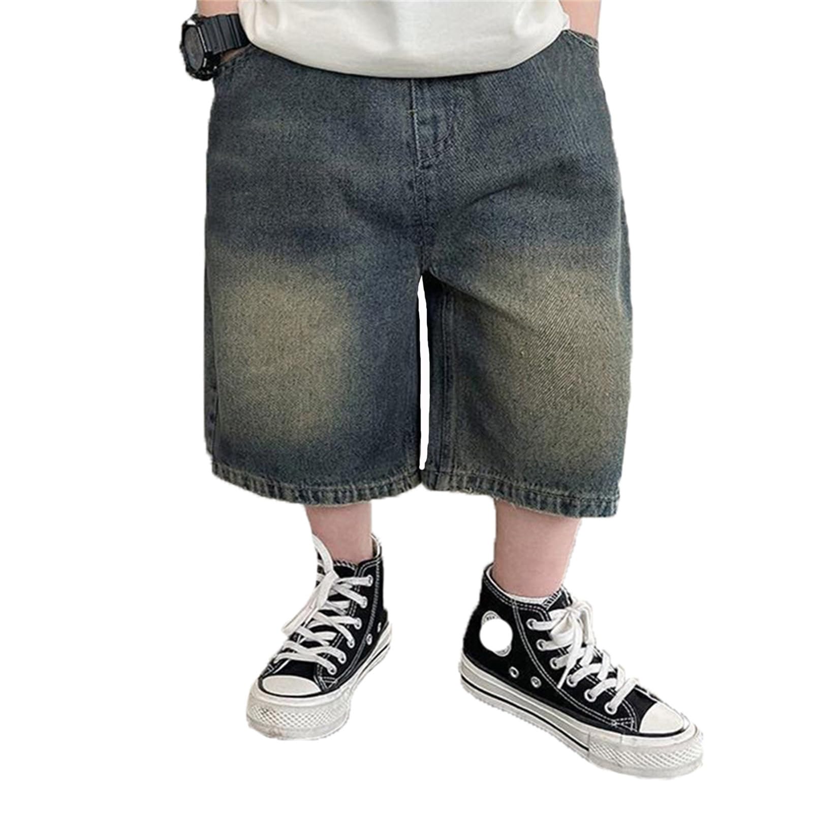 Jeans garçon confortable pour hanches larges style cargo 16 ans - 6