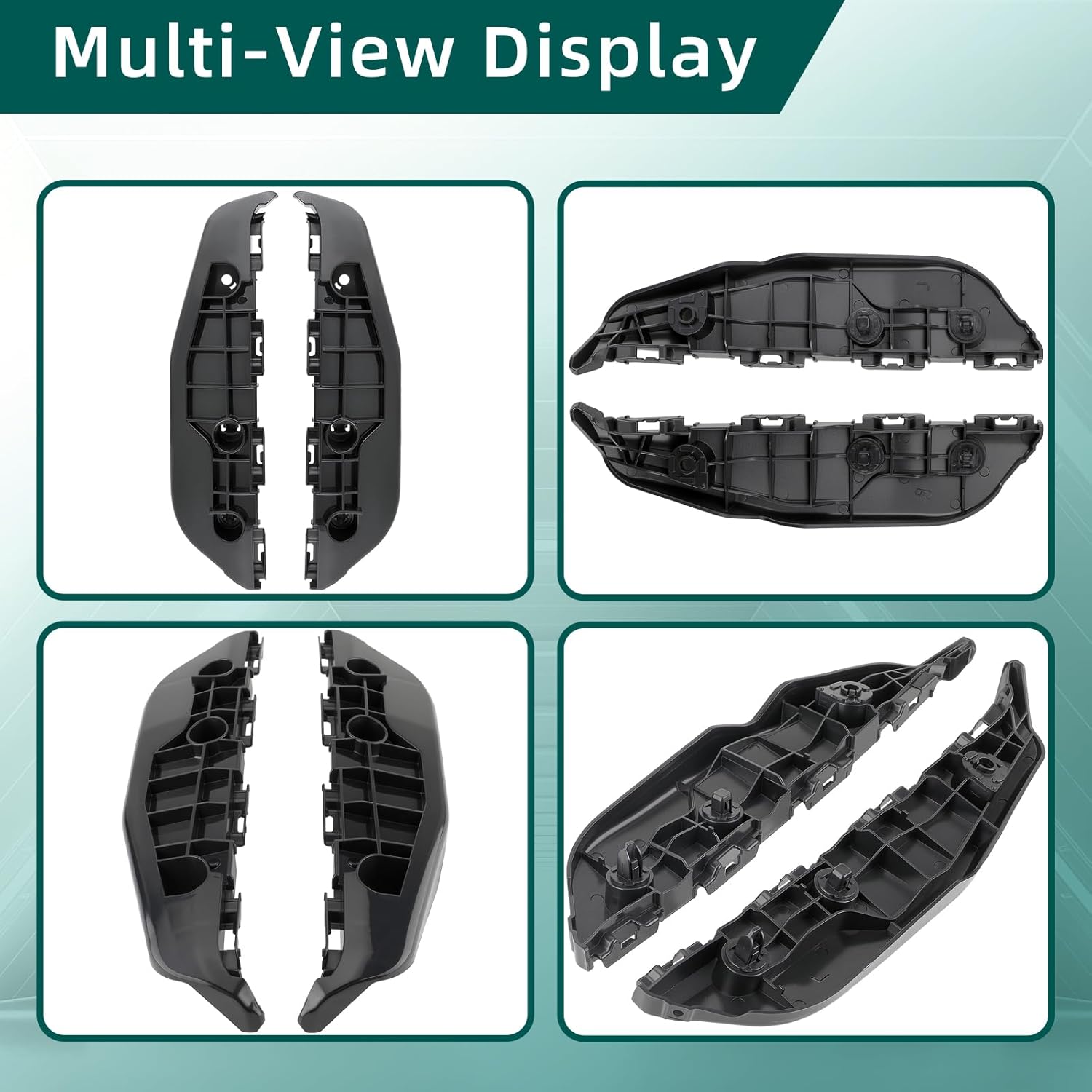 AUTOKAY 5211602120 Driver and Passenger Side Front Bumper Bracket Fits for Toyota Matrix Base AWD S XR XRS Wagon 4-Door 2009 2010 2011 2012 2013 2014 RE#5211502120 TO1042111 TO1043111