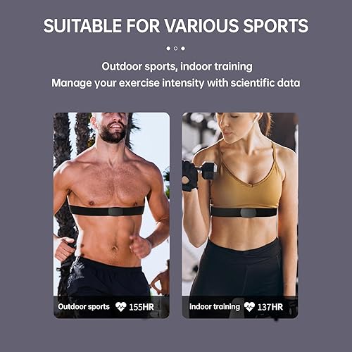 Miniatura 7 de Heart Rate Monitor Chest Strap HRM CHILEAF Accurate HR Sensor ANT + Bluetooth Waterproof Comfortable Washable Strap Long Battery Life Compatible