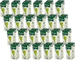 100% Suco Integral De Uva Branco Sem Adição Açúcar - Fardo Com 24 Und 200ml Caixinha Canudinho Lanche Merenda Escolar - Aliança