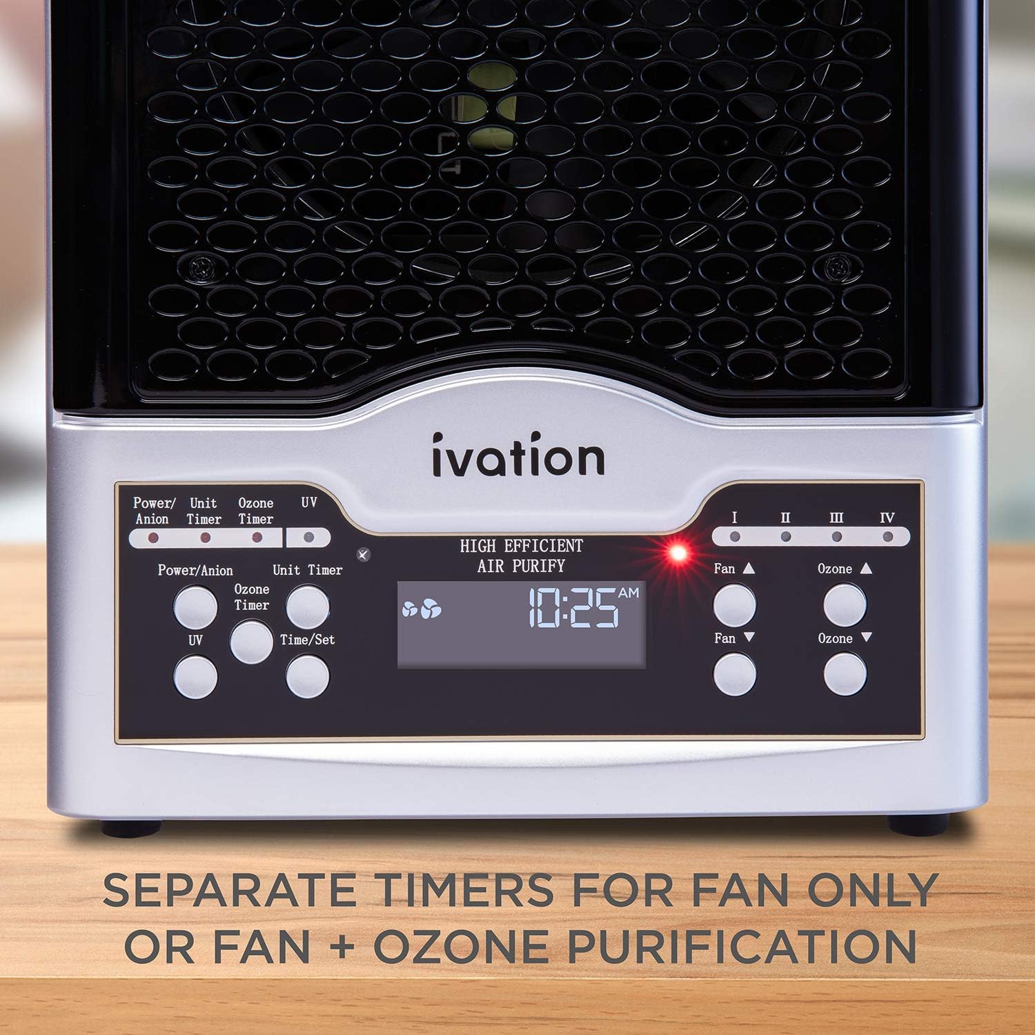 Ivation 5-in-1 HEPA Air Purifier with Digital Display and Remote