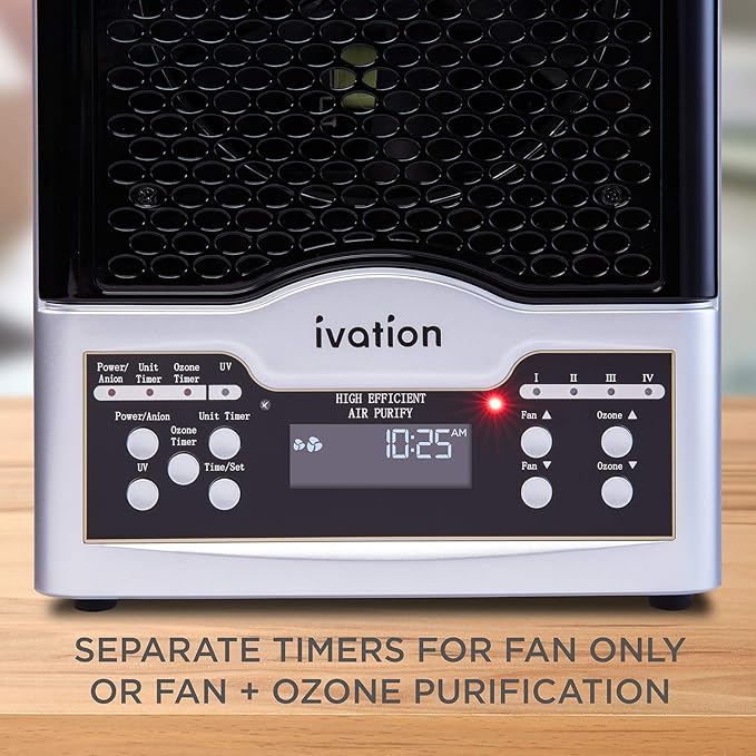 Purificador de Aire HEPA Ivation 5 en 1 con Generador de Ozono miniatura 6
