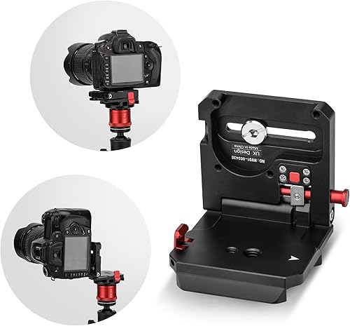IFOOTAGE Trípode vertical de conmutación horizontal para cámara DSLR, placa de conversión horizontal y vertical HV-01, accesorios de cabeza de