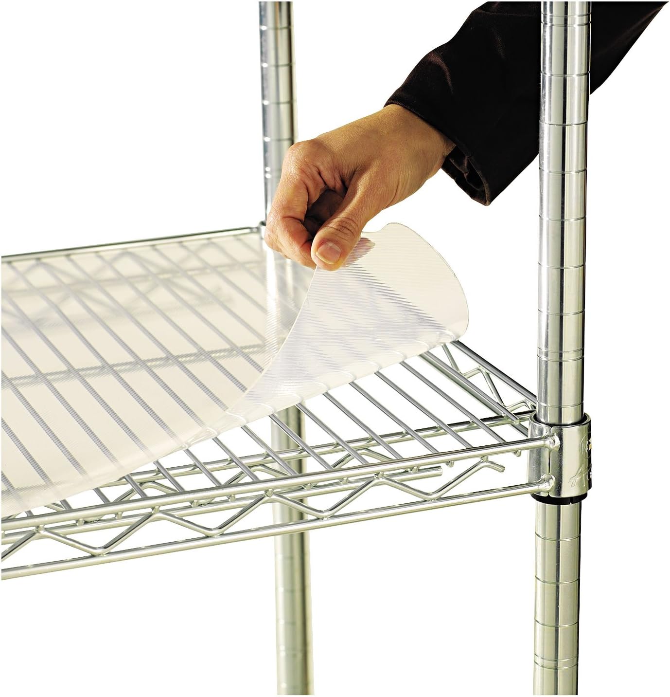 Alera ALE Shelf Liners For Wire Shelving, Clear Plastic, 48w x 18d (Pack of 4)