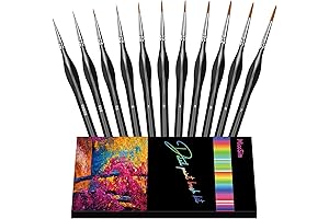 11-Piece Precision Paint Brush Set for Fine Detailing