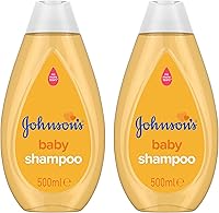 Johnson's Baby Shampoo 2-Pack 500ml Bottles (1000ml Total) - Gentle Tear-Free Formula for Babies